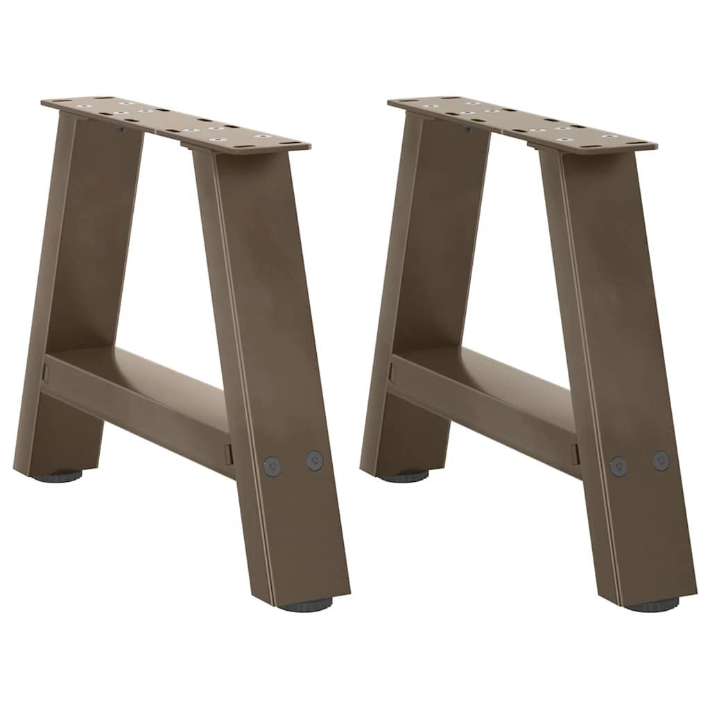 Pieds de table basse en forme de A, 2 pièces, 30 x (30-31) cm, acier
