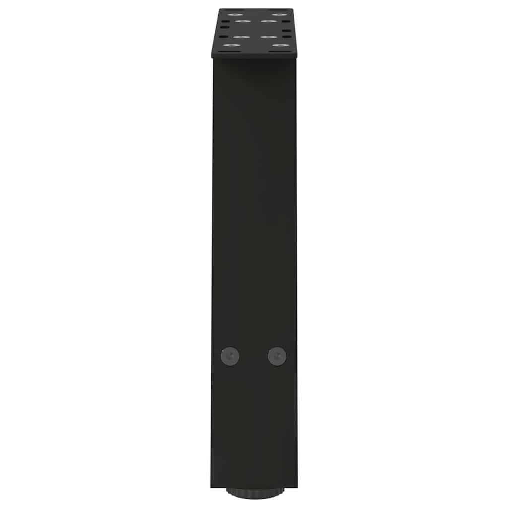 Pieds de table basse en forme de A, 2 pièces, noir, 50 x 30-31 cm, acier