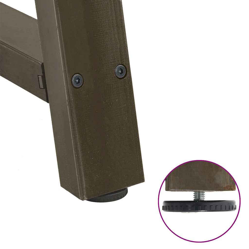 Pieds de table basse en forme de A, 2 pièces, 50 x (30-31) cm, acier