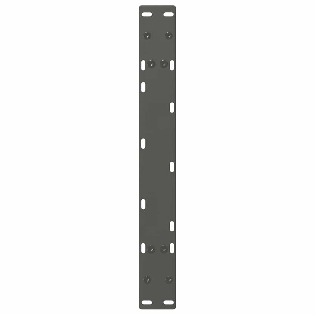 Pieds de table basse en forme de A, 2 pièces, anthracite, 70 x (30-31) cm, acier