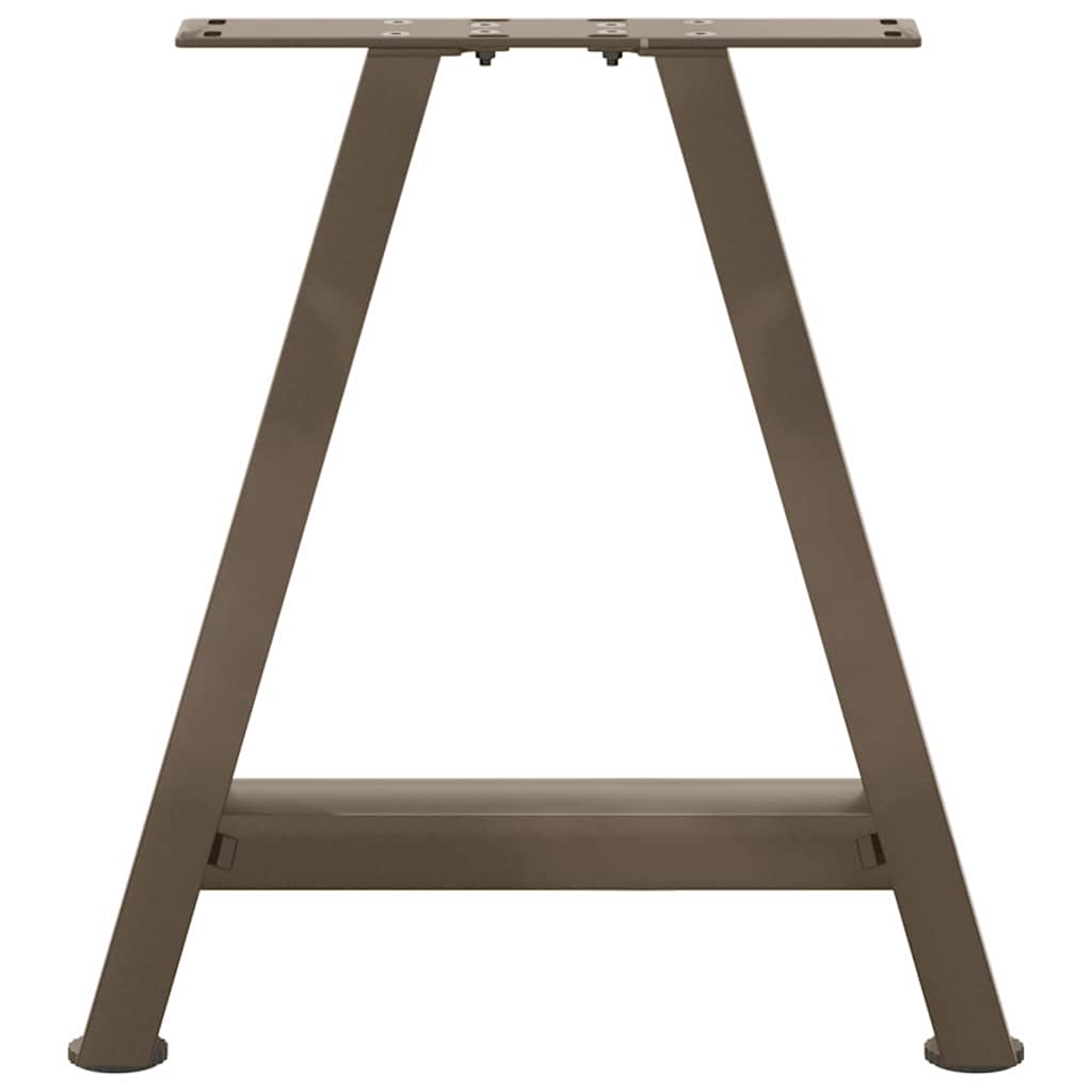 Pieds de table basse en forme de A, 2 pièces, 38 x (42-43) cm, acier