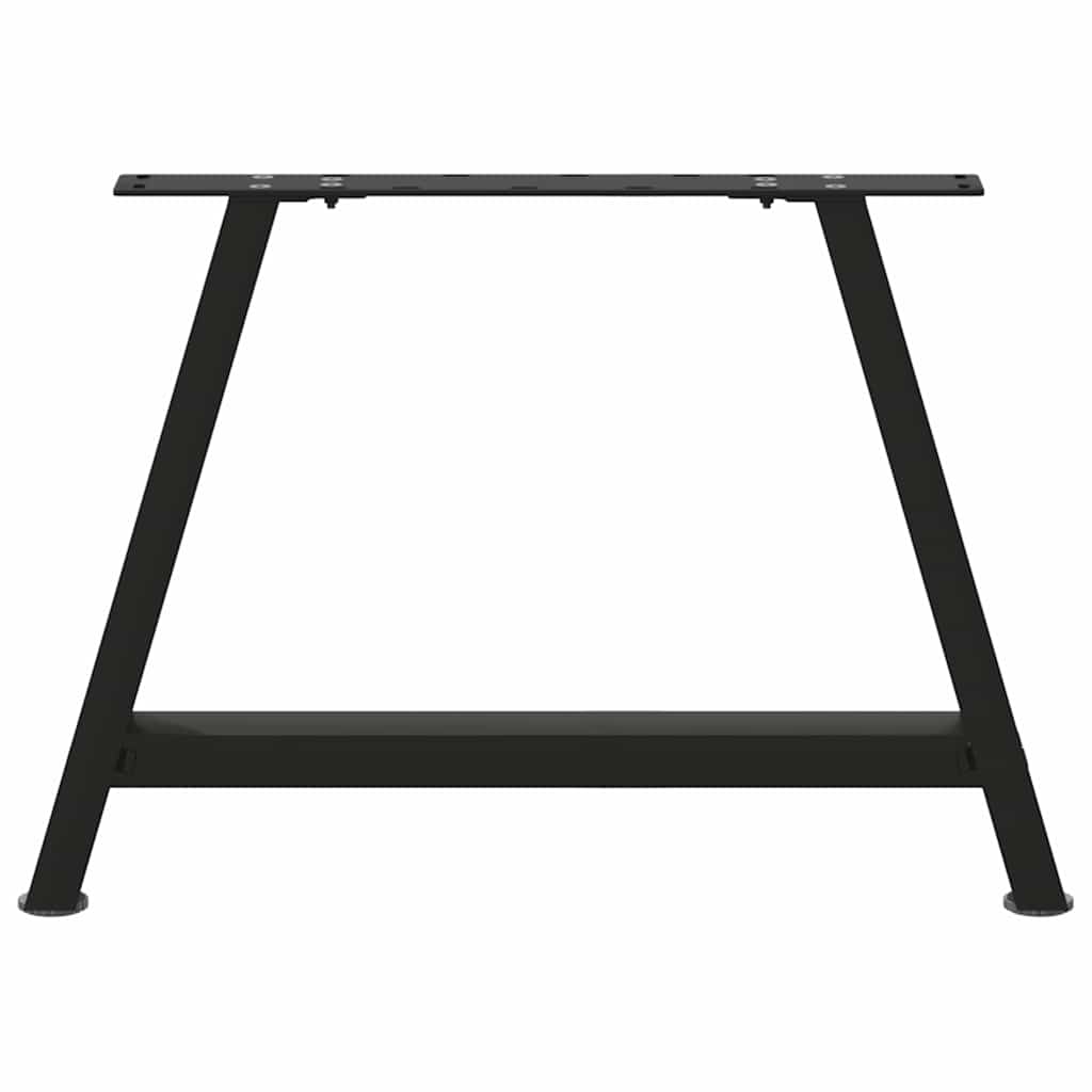 Pieds de table basse en forme de A, 2 pièces, noir, 60 x 42-43 cm, acier