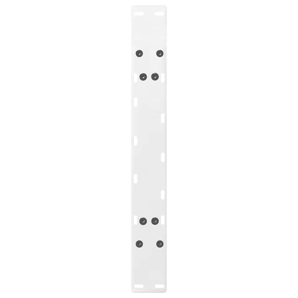 Pieds de table basse en forme de A, 2 pièces, blanc, 70 x 42-43 cm, acier