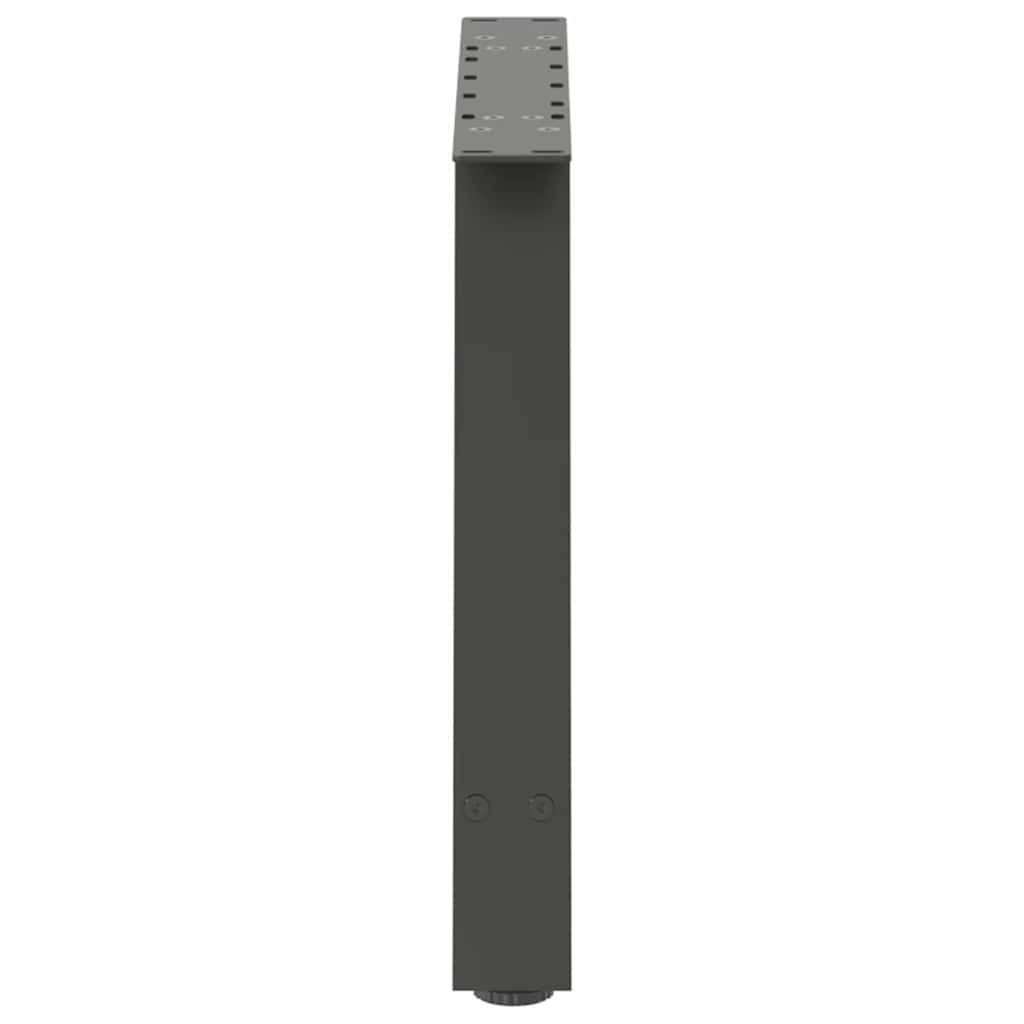 Pieds de table basse en forme de A, 2 pièces, anthracite, 70 x (42-43) cm, acier