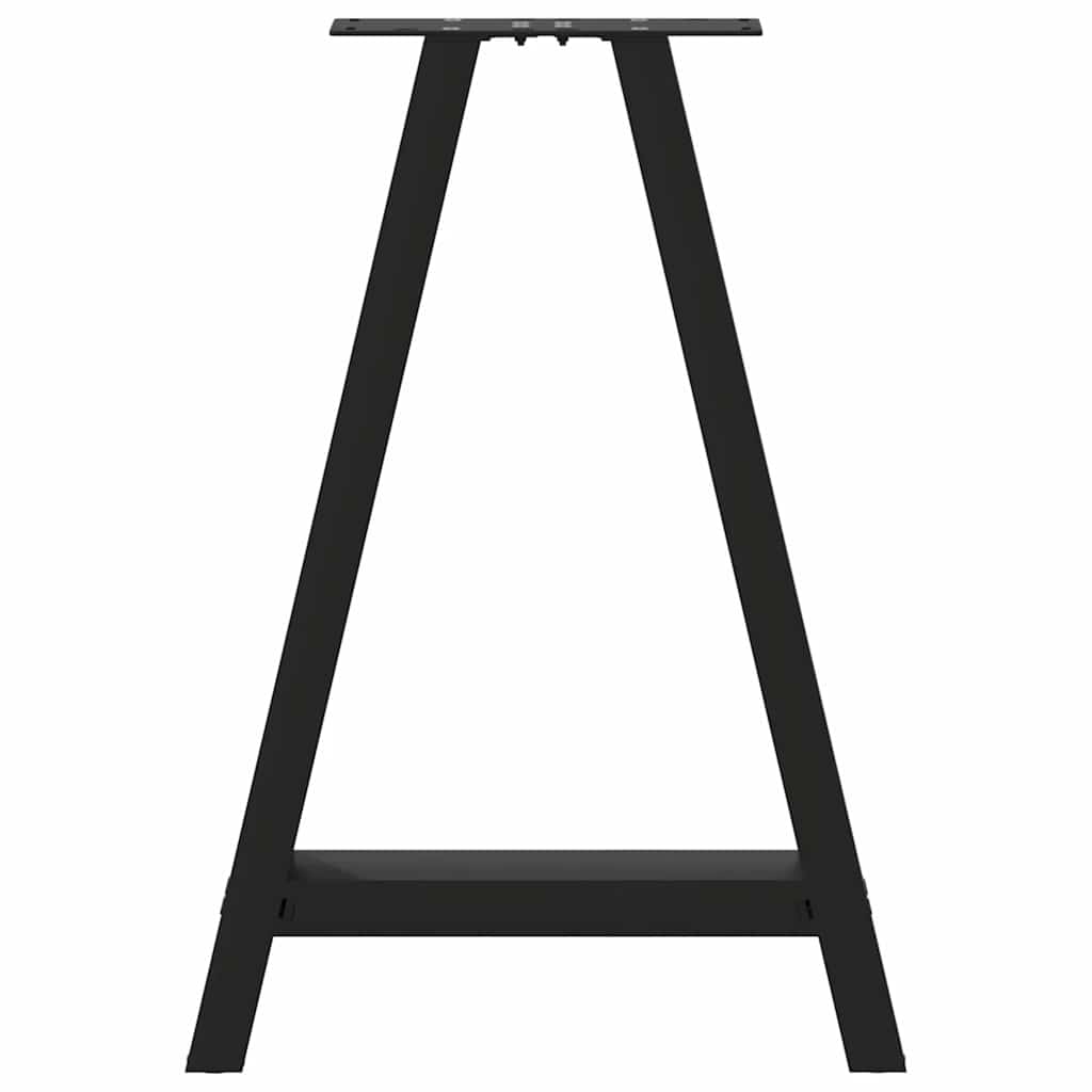 Coffee table legs A-shape 2 pcs. Black 60x(72-73) cm steel