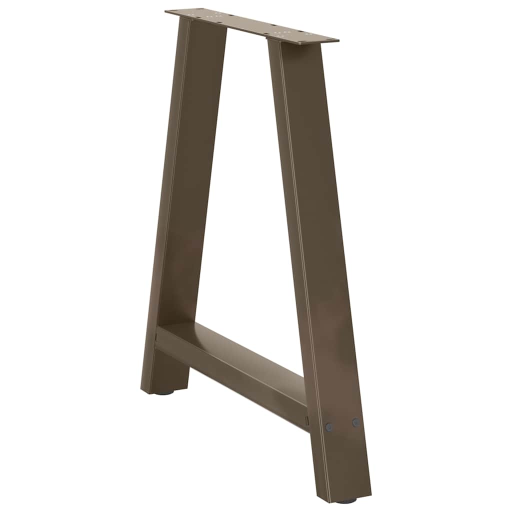 Pieds de table à manger en forme de A, 2 pièces, 70 x (72-73) cm, acier