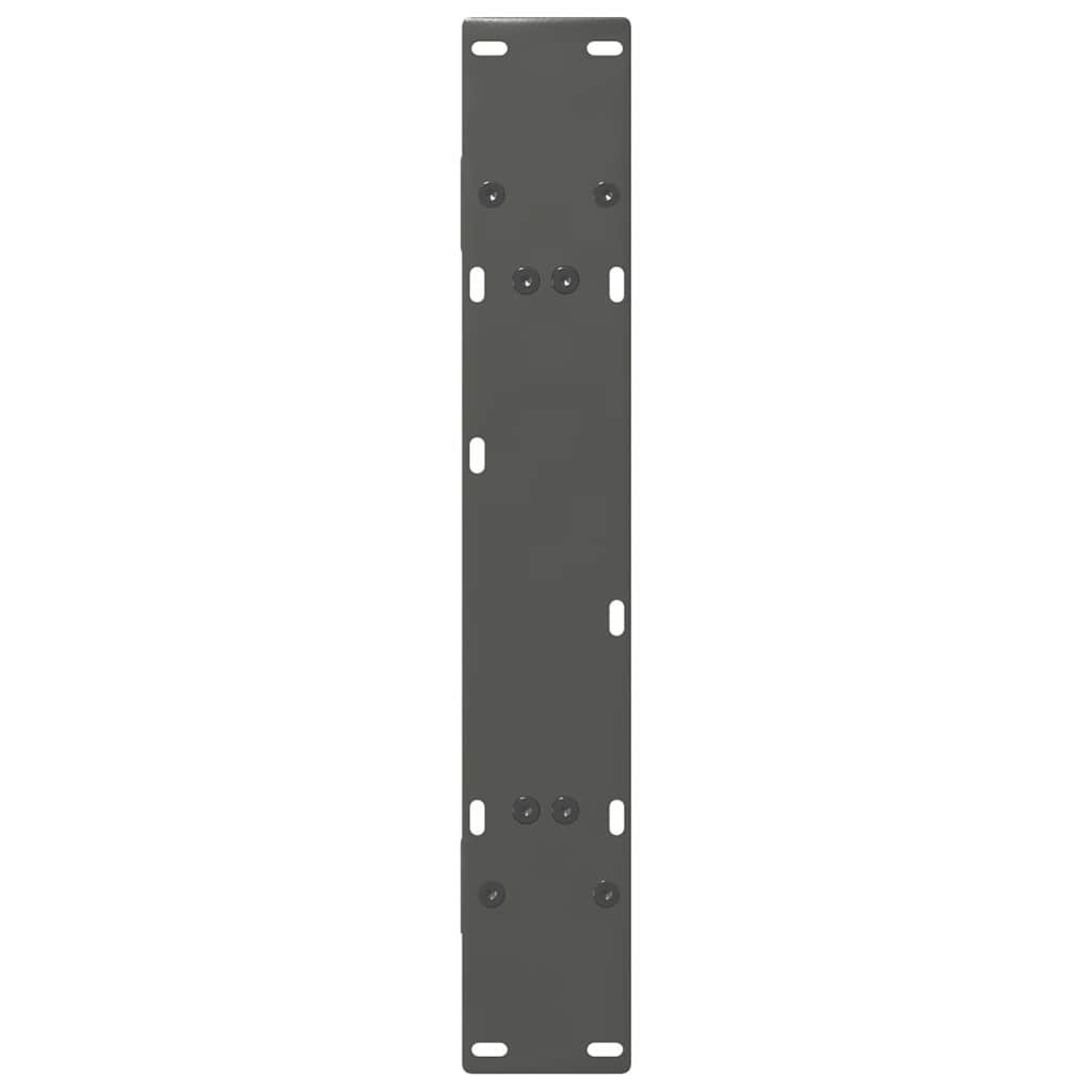 Pieds de table à manger en forme de A, 2 pièces, anthracite, 80 x (72-73) cm, acier