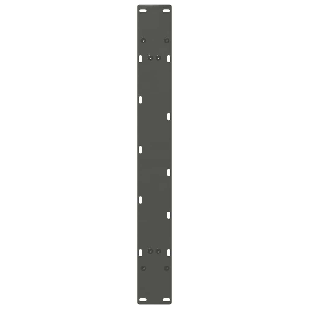 Pieds de table à manger en forme de A, 2 pièces, anthracite, 90 x (72-73) cm, acier