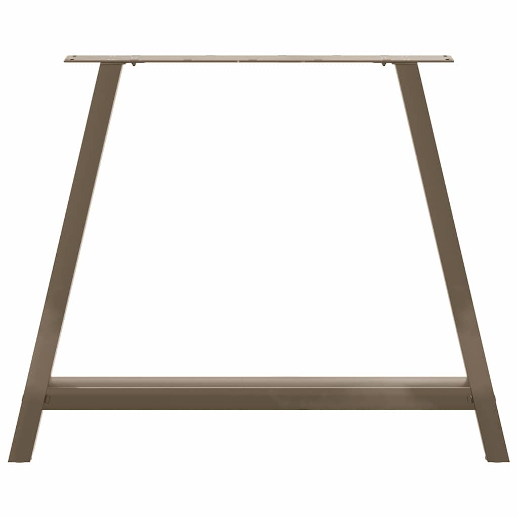 Pieds de table à manger en forme de A, 2 pièces, 90 x (72-73) cm, acier