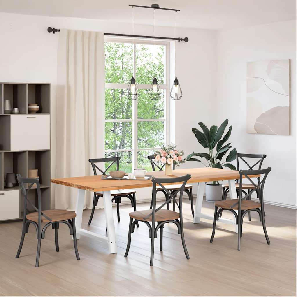 Coffee table legs A-shape 2 pcs. White 100x(72-73) cm steel