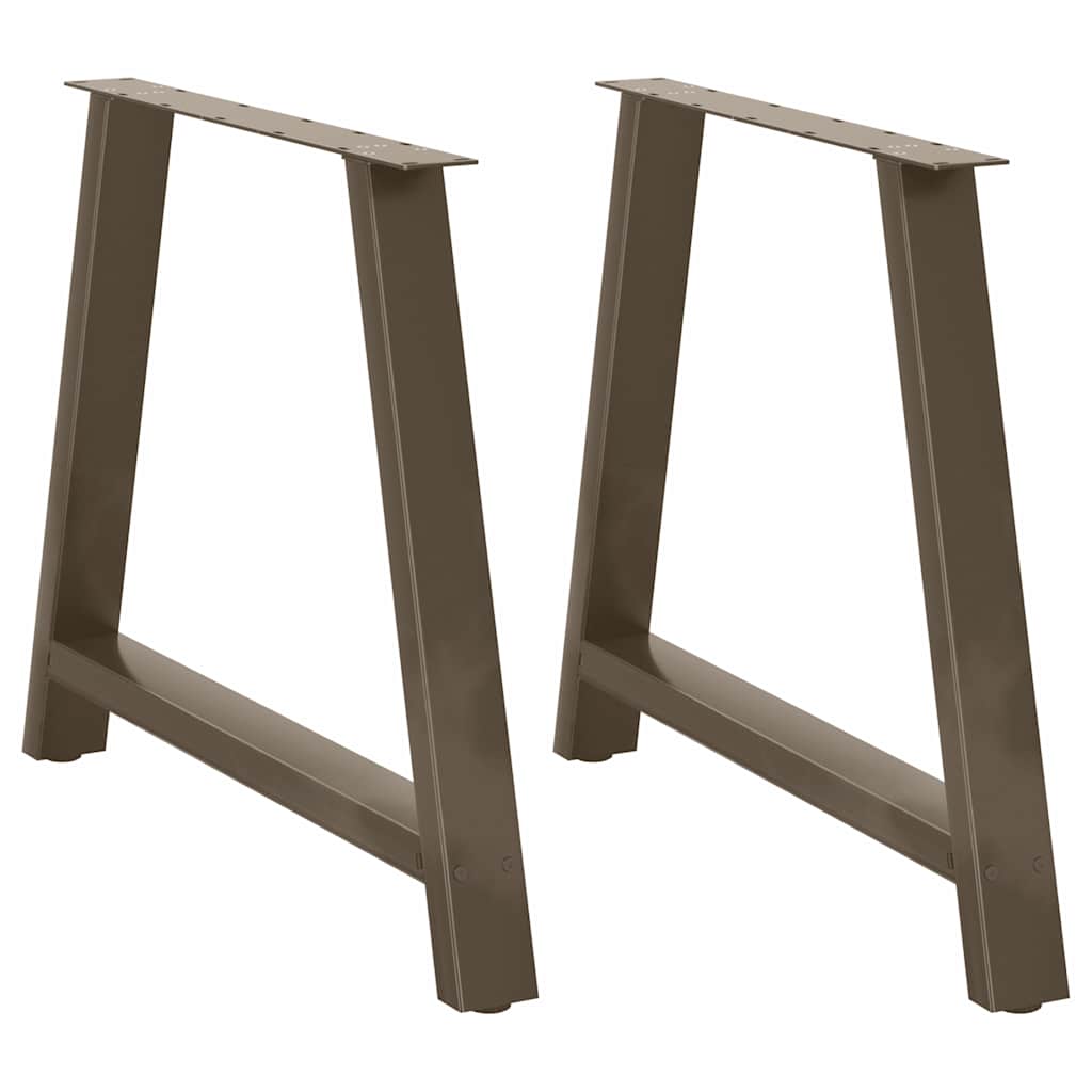 Pieds de table à manger en forme de A, 2 pièces, 100 x (72-73) cm, acier