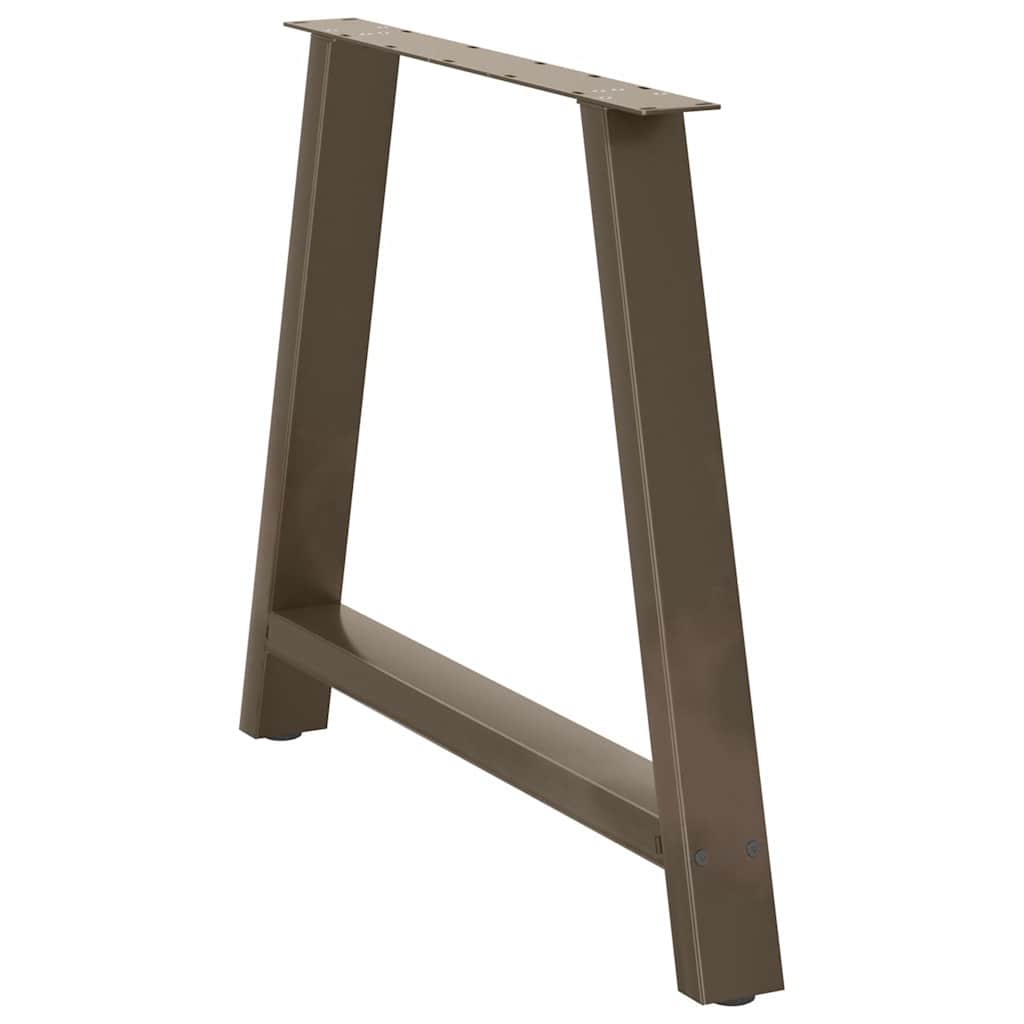Pieds de table à manger en forme de A, 2 pièces, 100 x (72-73) cm, acier