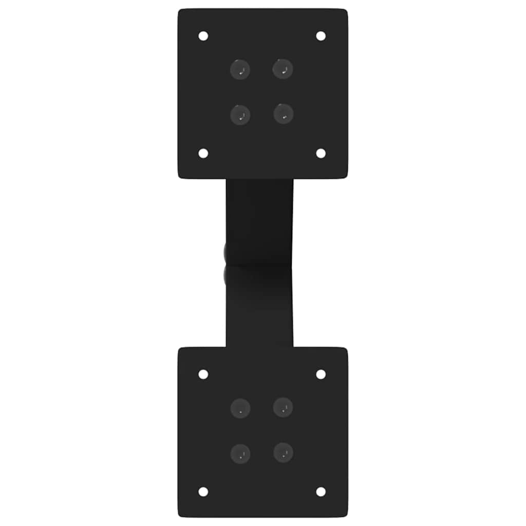 Coffee table legs X-shape 2 pcs. Black 30x(30-31) cm steel