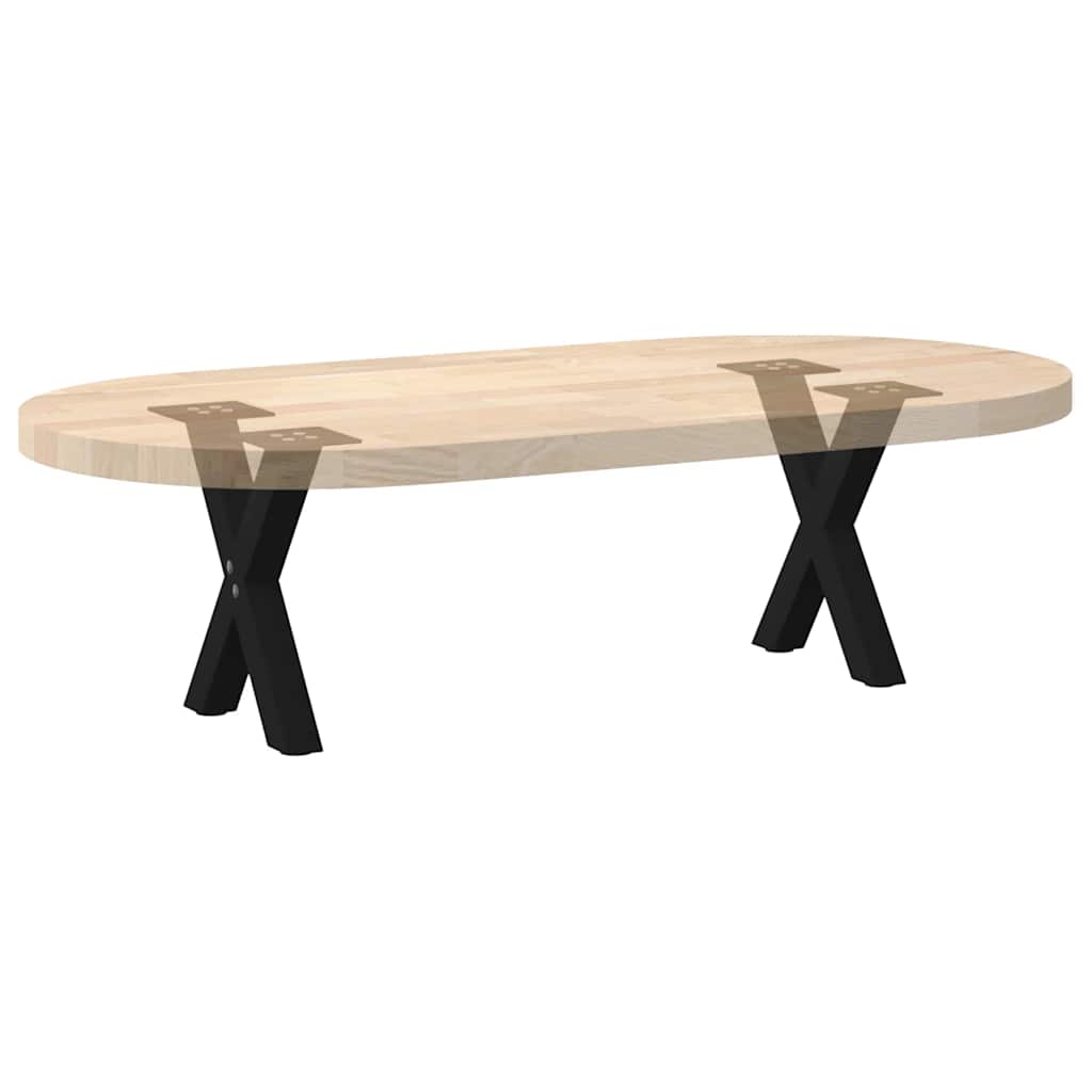 Coffee table legs X-shape 2 pcs. Black 37x(30-31) cm steel