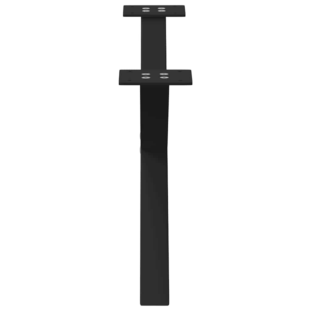 Coffee table legs X-shape 2 pcs. Black 70x(30-31) cm steel