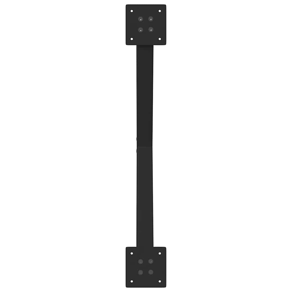 Coffee table legs X-shape 2 pcs. Black 70x(30-31) cm steel