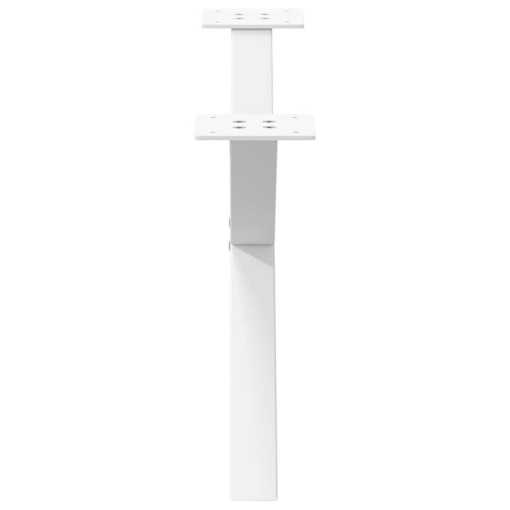 Coffee table legs X-shape 2 pcs. White 70x(30-31) cm steel