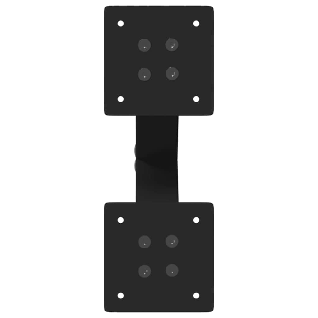 Pieds de table basse en forme de X, 2 pièces, noir, 28 x 42-43 cm, acier