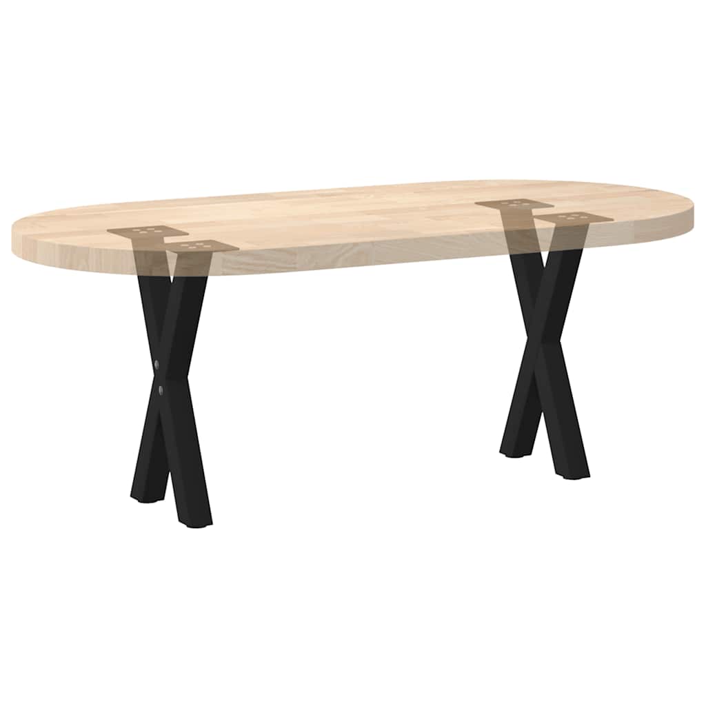 Coffee table legs X-shape 2 pcs. Black 38x(42-43) cm steel