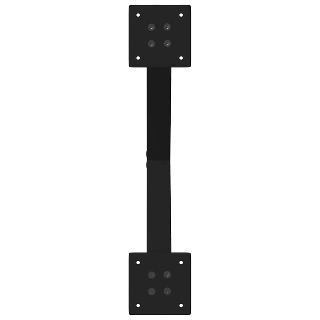 Pieds de table basse en forme de X, 2 pièces, noir, 38 x 42-43 cm, acier