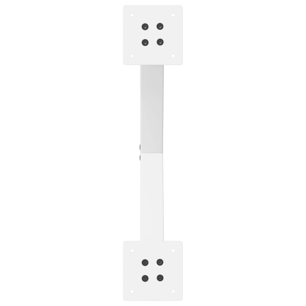 Coffee table legs X-shape 2 pcs. White 60x(42-43) cm steel