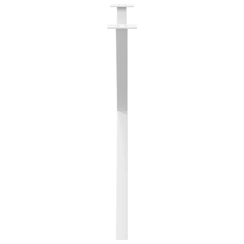 Pieds de table à manger en forme de X, 2 pièces, blanc, 90 x (72-73) cm, acier