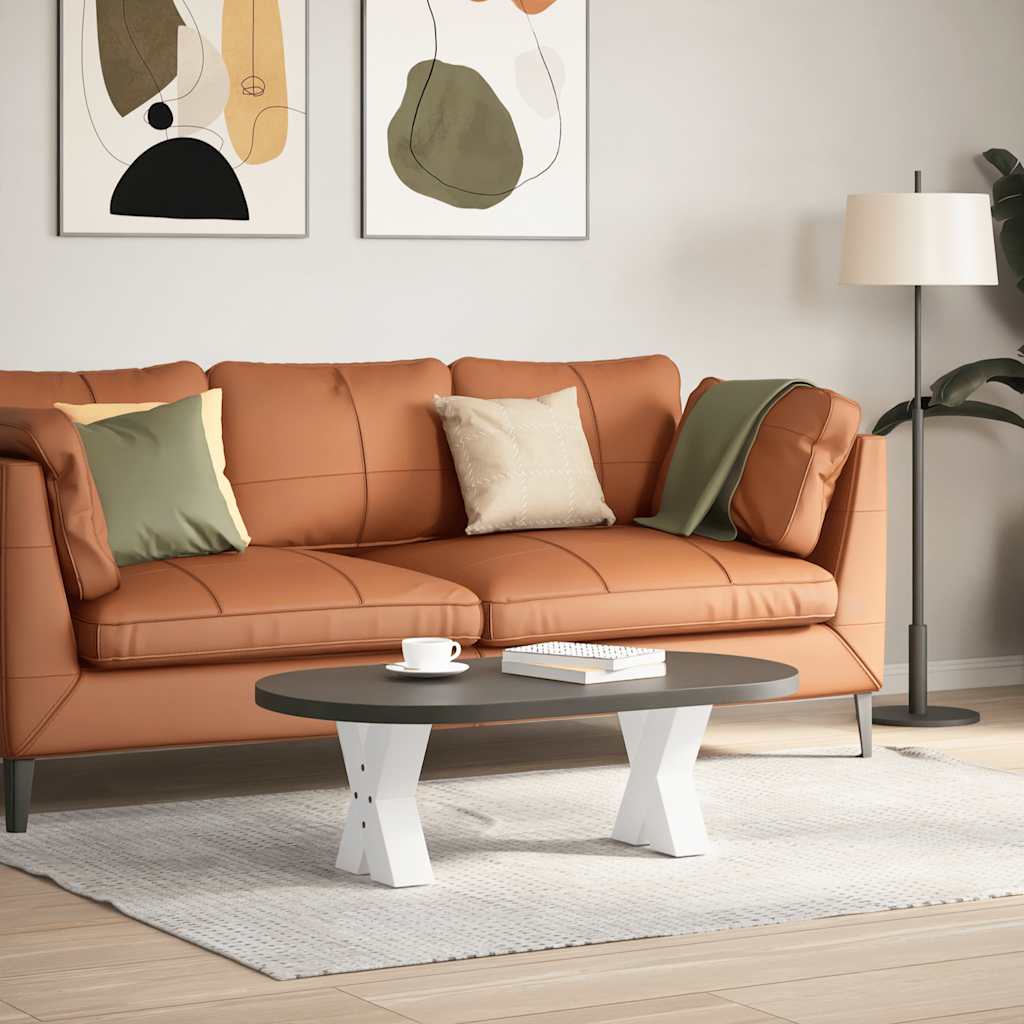 Coffee table legs X-shape 2 pcs. White 30x(30-31) cm steel