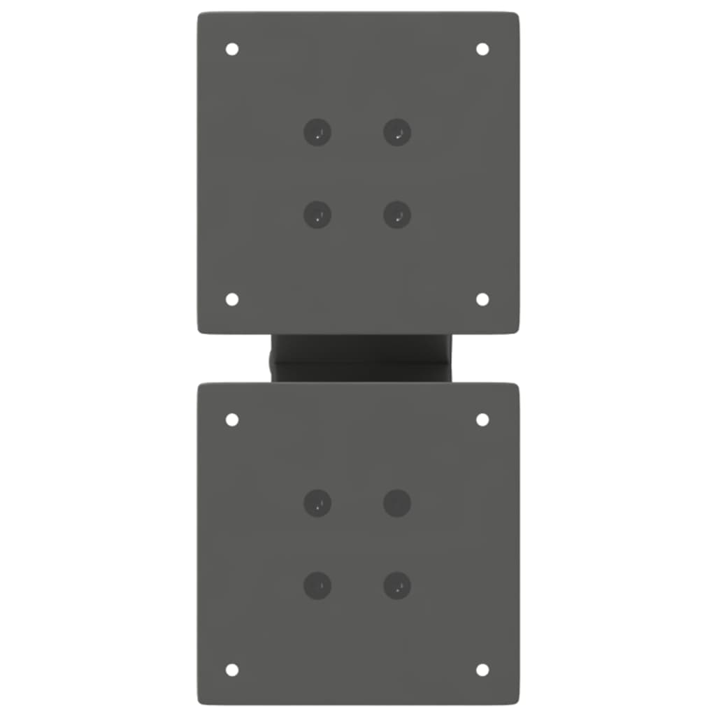 Pieds de table basse en forme de X, 2 pièces, anthracite, 30 x (30-31) cm, acier