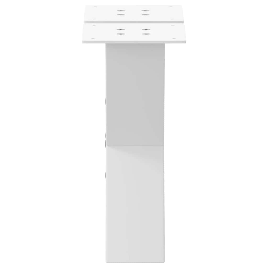 Coffee table legs X-shape 2 pcs. White 40x(30-31) cm steel