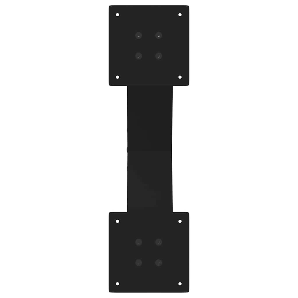 Coffee table legs X-shape 2 pcs. Black 60x(30-31) cm steel