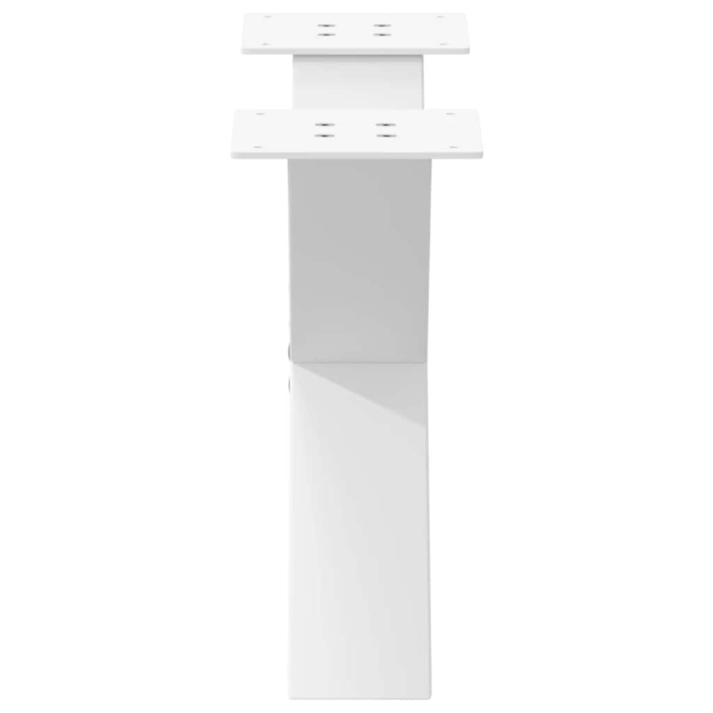 Coffee table legs X-shape 2 pcs. White 60x(30-31) cm steel