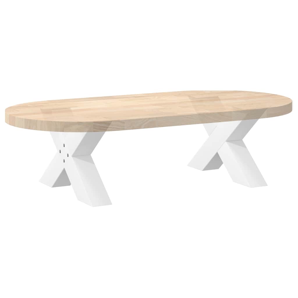 Coffee table legs X-shape 2 pcs. White 60x(30-31) cm steel