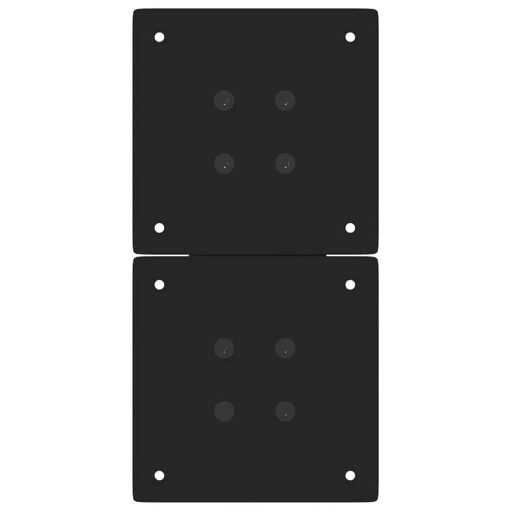 Coffee table legs X-shape 2 pcs. Black 38x(42-43) cm steel