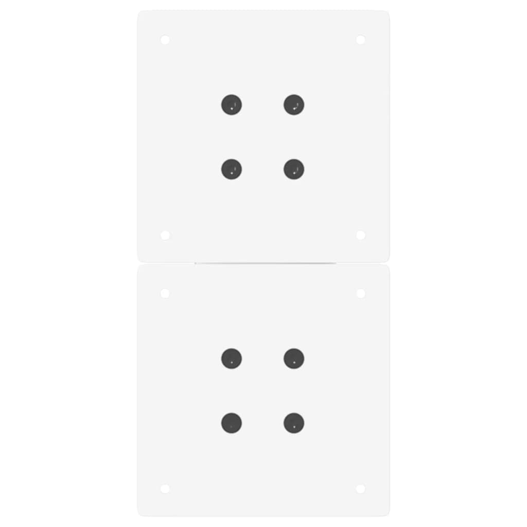 Pieds de table basse en forme de X, 2 pièces, blanc, 38 x 42-43 cm, acier