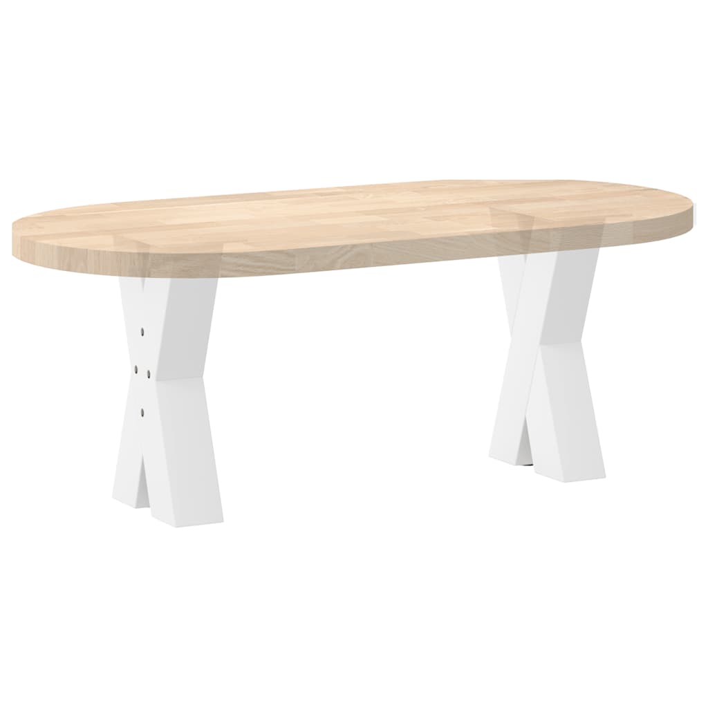 Pieds de table basse en forme de X, 2 pièces, blanc, 38 x 42-43 cm, acier