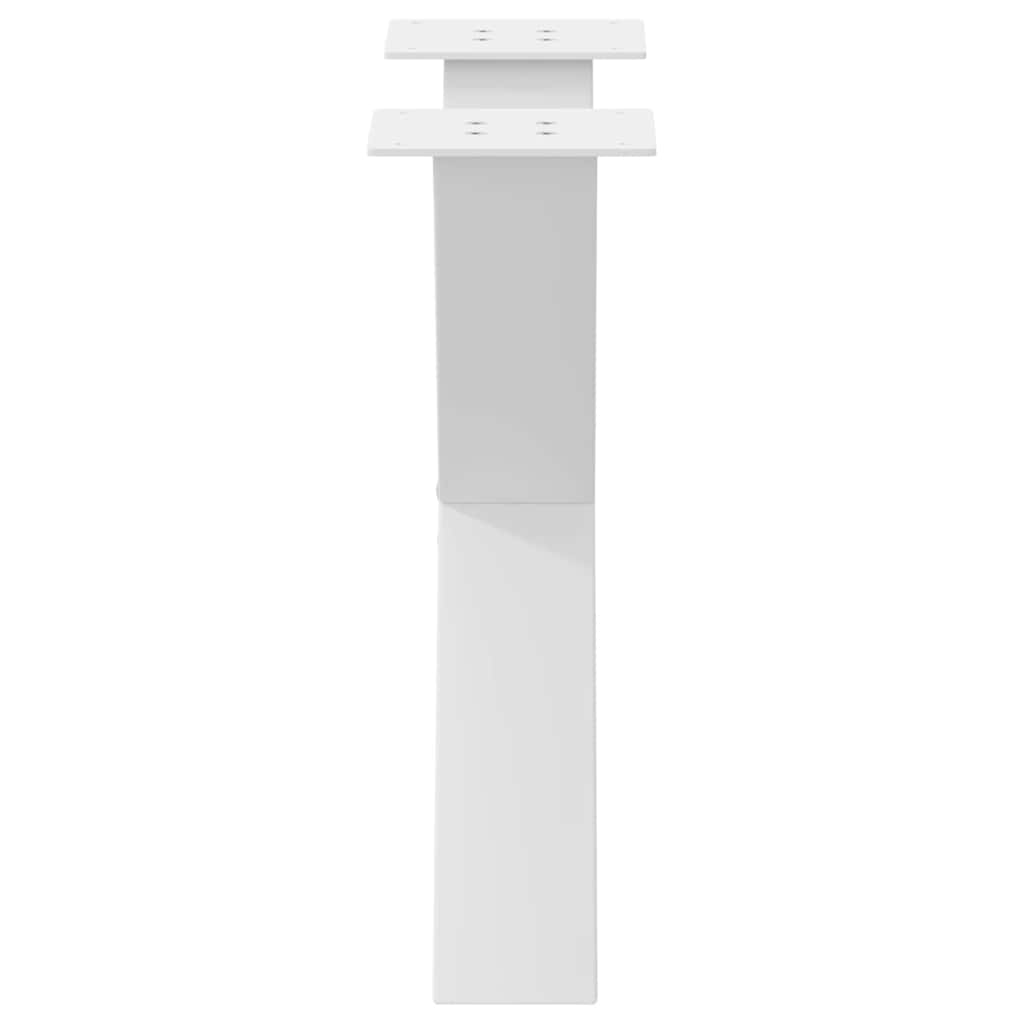 Coffee table legs X-shape 2 pcs. White 50x(42-43) cm steel