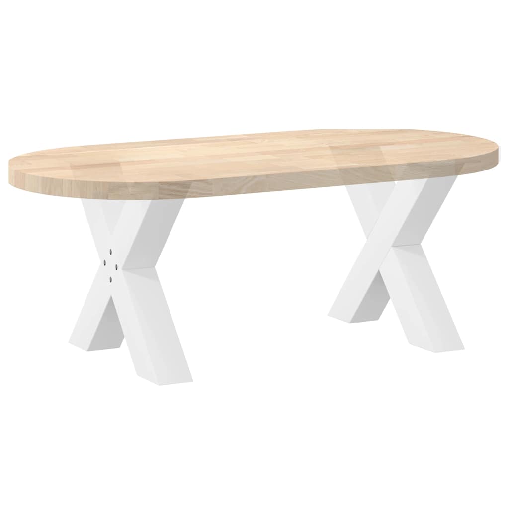 Coffee table legs X-shape 2 pcs. White 50x(42-43) cm steel