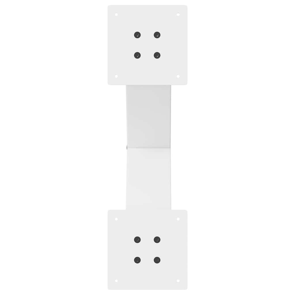 Coffee table legs X-shape 2 pcs. White 60x(42-43) cm steel