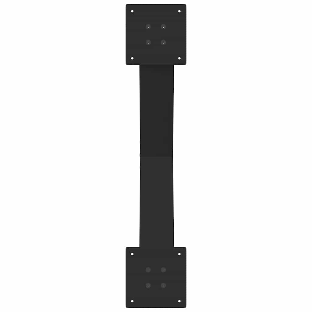 Coffee table legs X-shape 2 pcs. Black 70x(42-43) cm steel