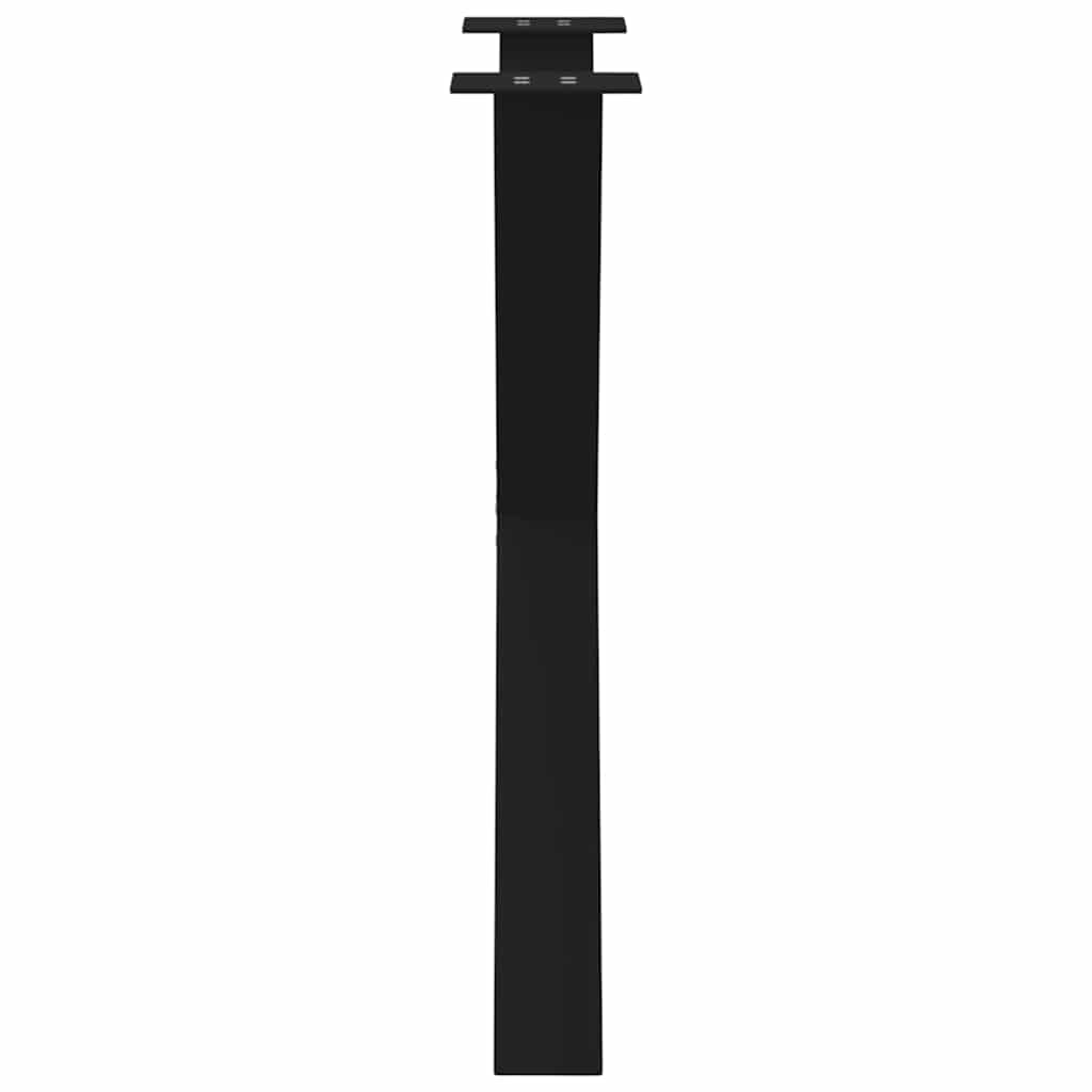 Pieds de table à manger en forme de X, 3 pièces, noir, 70 x 72-73 cm, acier
