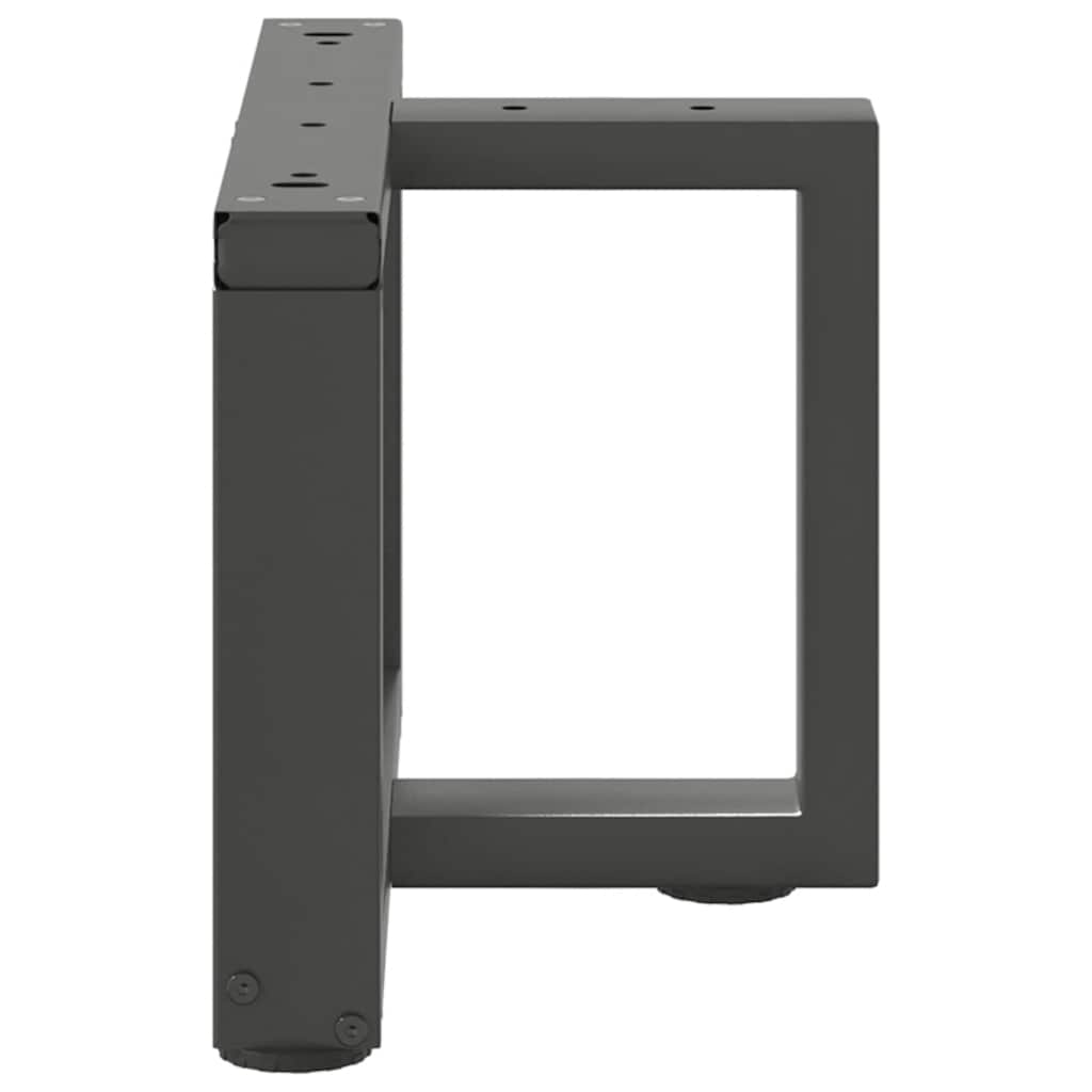 Coffee table legs T-shape 2 pcs. Anthracite 50x25x(30-31) cm steel