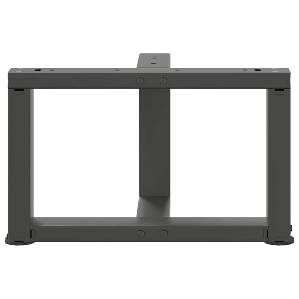 Coffee table legs T-shape 2 pcs. Anthracite 50x25x(30-31) cm steel