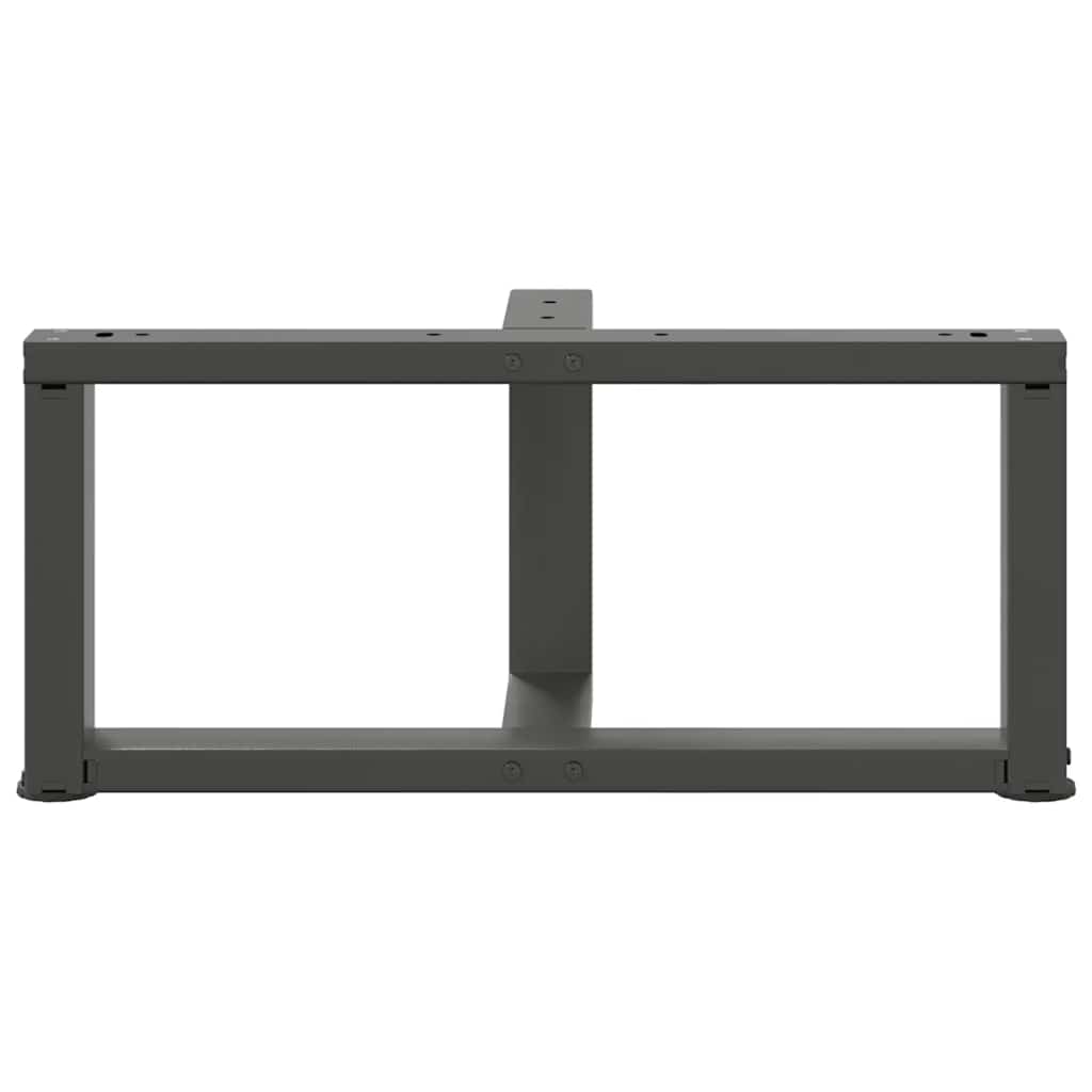 Coffee table legs T-shape 2 pcs. Anthracite 60x25x(30-31) cm steel