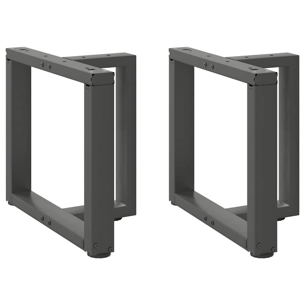 Coffee table legs T-shape 2 pcs. Anthracite 50x25x(42-43) cm steel