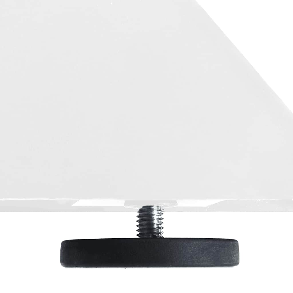 Pied de table basse en forme d'araignée blanc 98x58x(42-43) cm acier