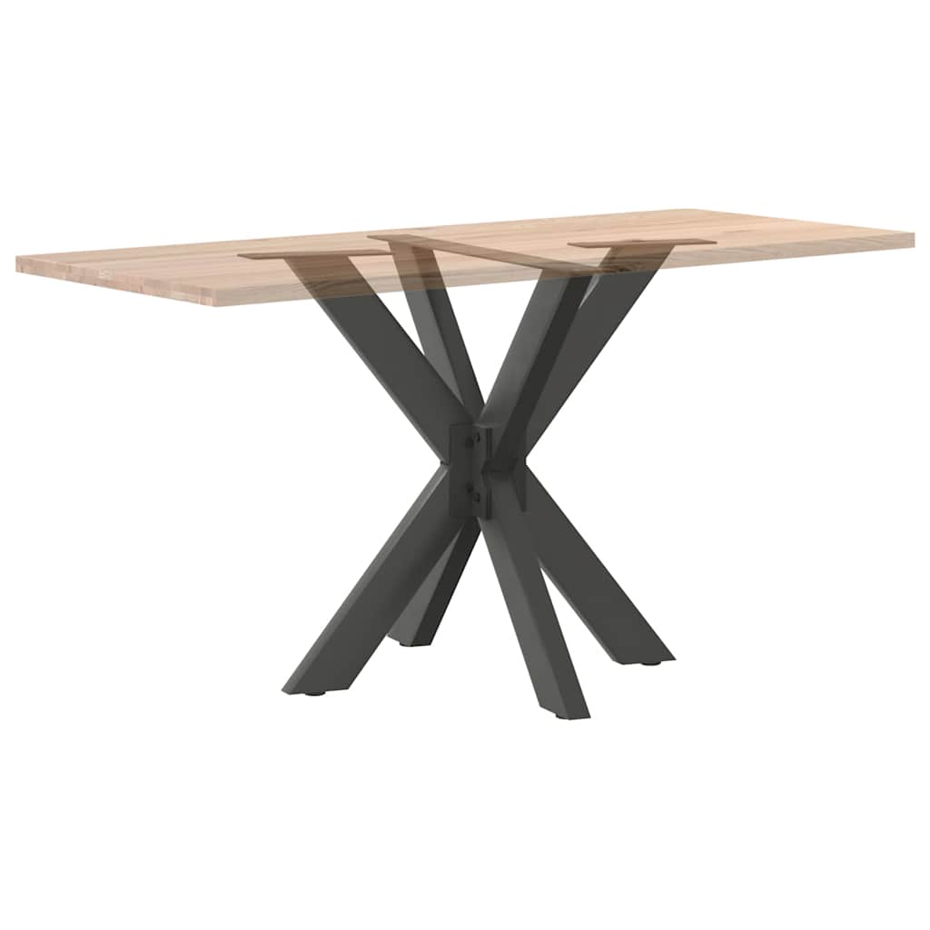 Pied de table à manger en forme d'araignée anthracite 85x85x(72-73) cm acier