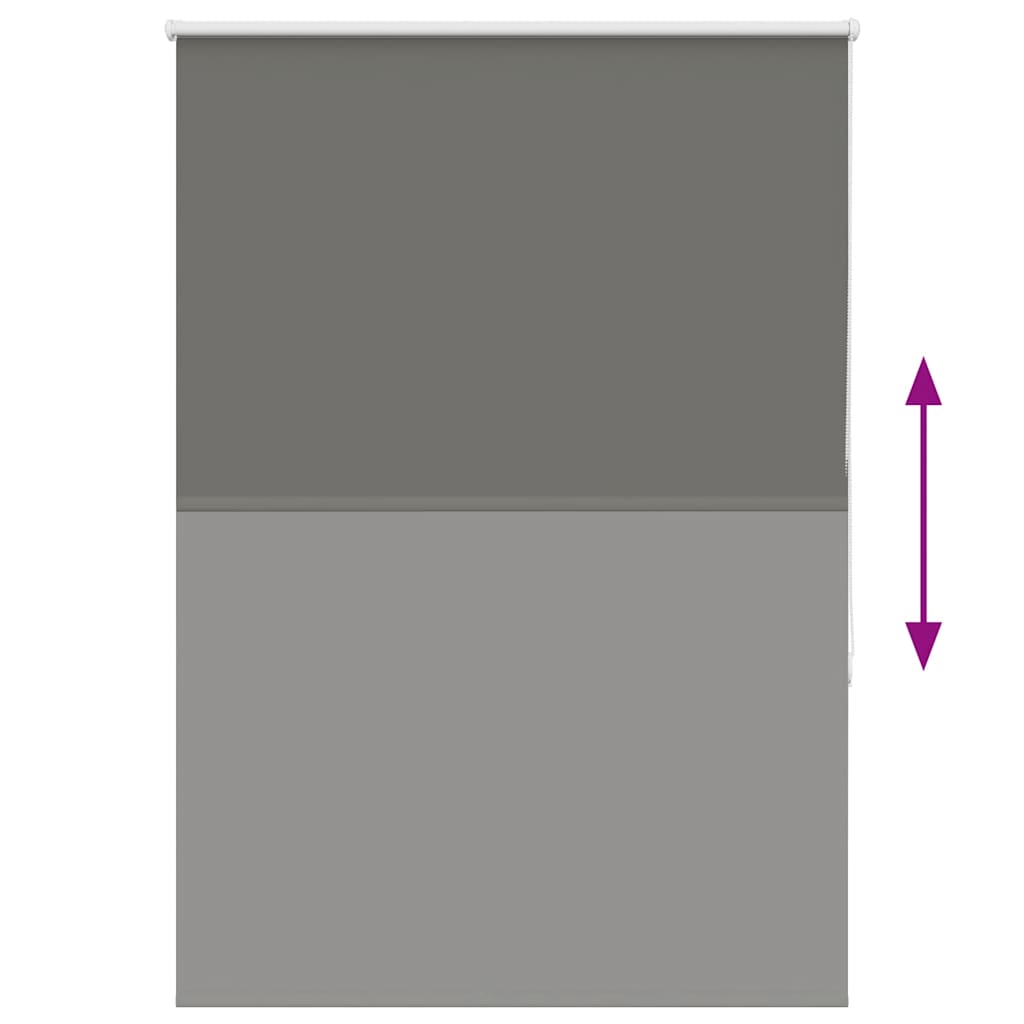 Verdunkelungsrollo Grau 90x150 cm Stoffbreite 85,7 cm Polyester