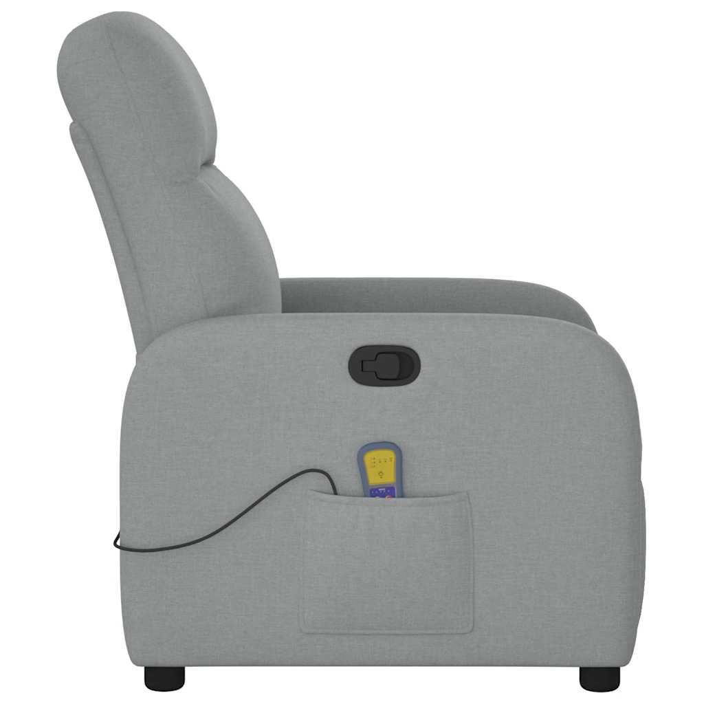 Fauteuil de massage tissu gris clair
