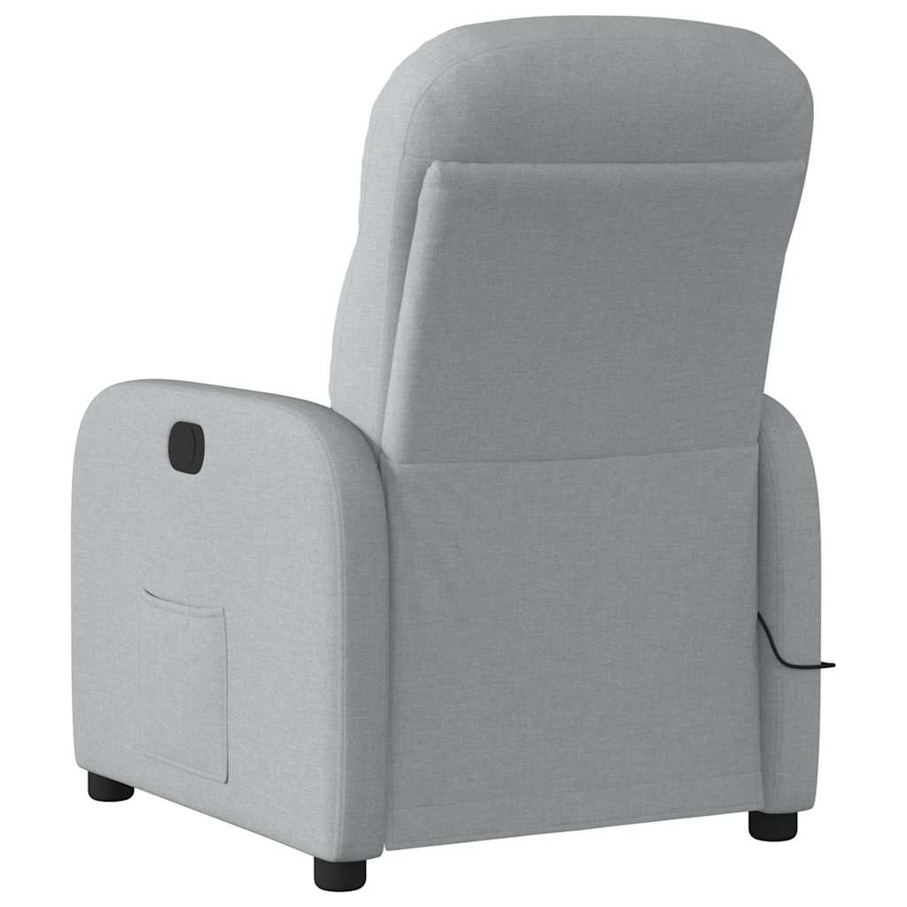 Fauteuil de massage tissu gris clair