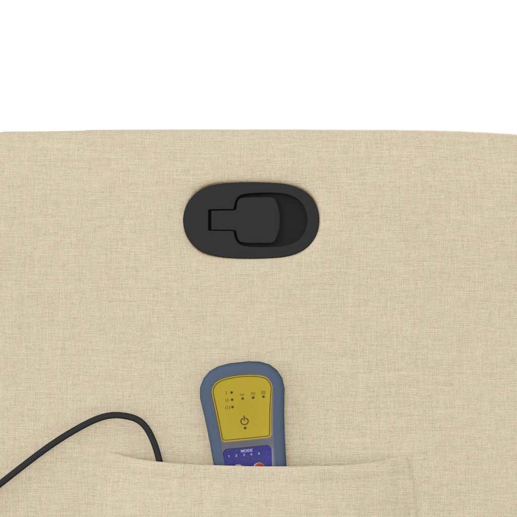 Fauteuil de massage tissu crème